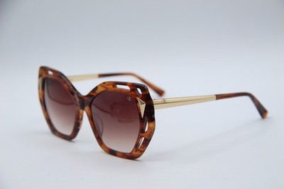 NEW CHAMPION ASTER C02 BROWN GOLD GRADIENT AUTHENTIC FRAMES SUNGLASSES 55-18