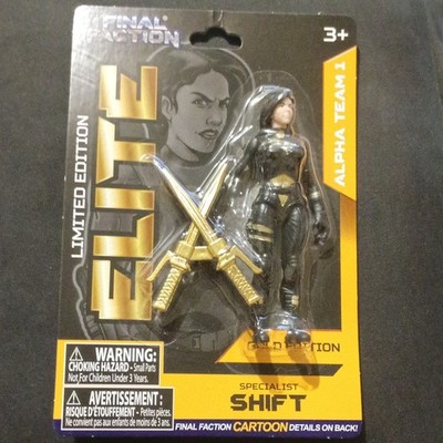 Final Faction Elite Specialist Shift Alpha Team 1 Figure w/ Katana L.E