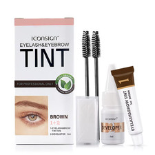 Eyelash Eyebrow Dye Tint Kit Waterproof Long Lasting Permanent Color Gel.
