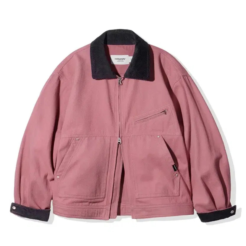 Codegraphy Cotton Work Jacket L Pale Pink - New - image 1