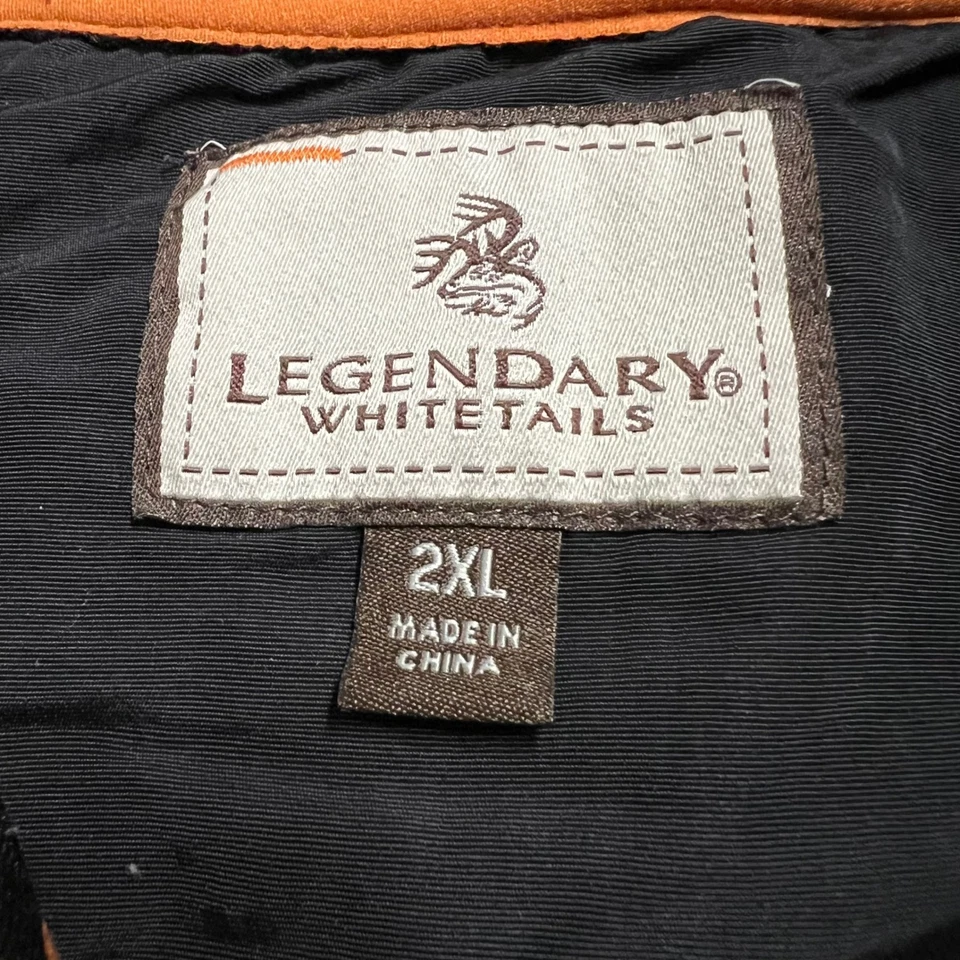 Legendary Whitetails Mens 2XL Full Zip Up Fleece Lined Hoodie Jacket Black - Image 3 of 4