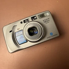 Minolta Zoom 160c Point & Shoot 35mm Film Camera WORKS