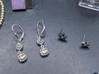 🔥 VINTAGE STERLING SILVER JEWELRY LOT 24K HEART DIAMONDS TURQUOISE ALL WEAR 🔥 — photo 9