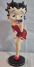 Betty Boop 13  Tall Figurine W/ Cell Phone  I Just Called To Say I Love    You  
