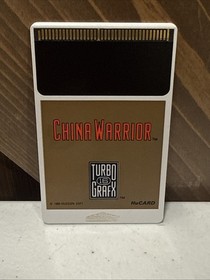 China Warrior (TurboGrafx-16, 1989) CIB w/Manual/Rare Box/Foam VF-NM Tested!!