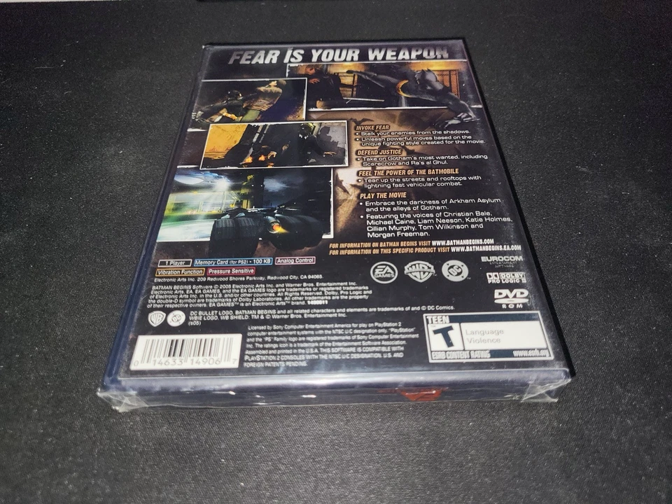Batman Begins Black Label EA Games Sony Playstation 2 PS2 Brand NEW SEALED! - Image 2 of 4
