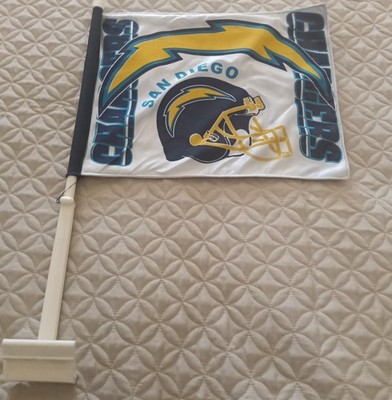 Vintage San Diego Chargers Tailgating Car Flag