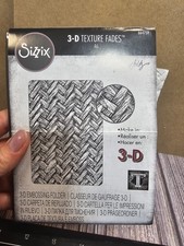 Sizzix INTERTWINE Tim Holtz 3-D Embossing Folder Texture Fades 664759 read 