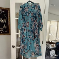 Diane Von Furstenberg Blue Floral Midi Dress