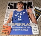 COOPER FLAGG SIGNED SLAM MAGAZINE DUKE BASKETBALL JSA AUTOGRAPH NO LABEL