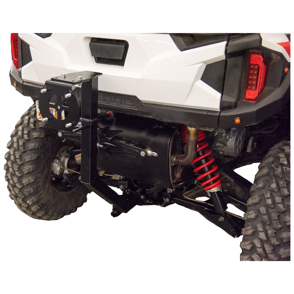 Tusk Hitch Mounted Spare Tire Carrier Holder Polaris General 1000 & XP & 4 16-26
