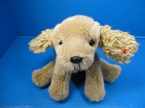 Vintage TY 1996 Classic TAN CORKY THE COCKER SPANIEL DOG 10" STUFFED ANIMAL