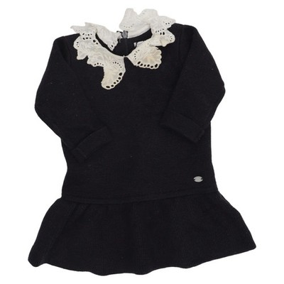 Tartine et Chocolat, Kleid, Größe: 68/74, Blau/Weiß, Acryl/Wolle, Einfarbig #NjD