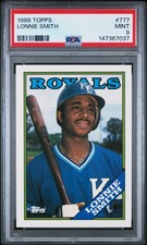 1988 TOPPS #777 LONNIE SMITH PSA 9