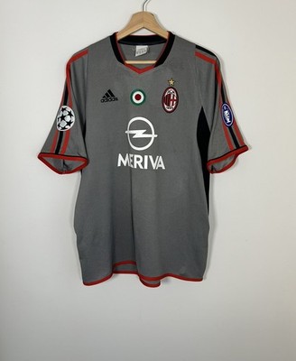 AC Milan 2004/05 Adidas Medium   Alessandro Nesta #13   Vintage Football Jersey