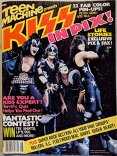 Teen Machine Magazine Presents KISS In Pix May 1978 Mostly Kiss also Queen Heart