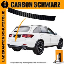 LADEKANTENSCHUTZ LACKSCHUTZFOLIE FÜR MERCEDES GLC X253 2015-2022 CARBON SCHWARZ