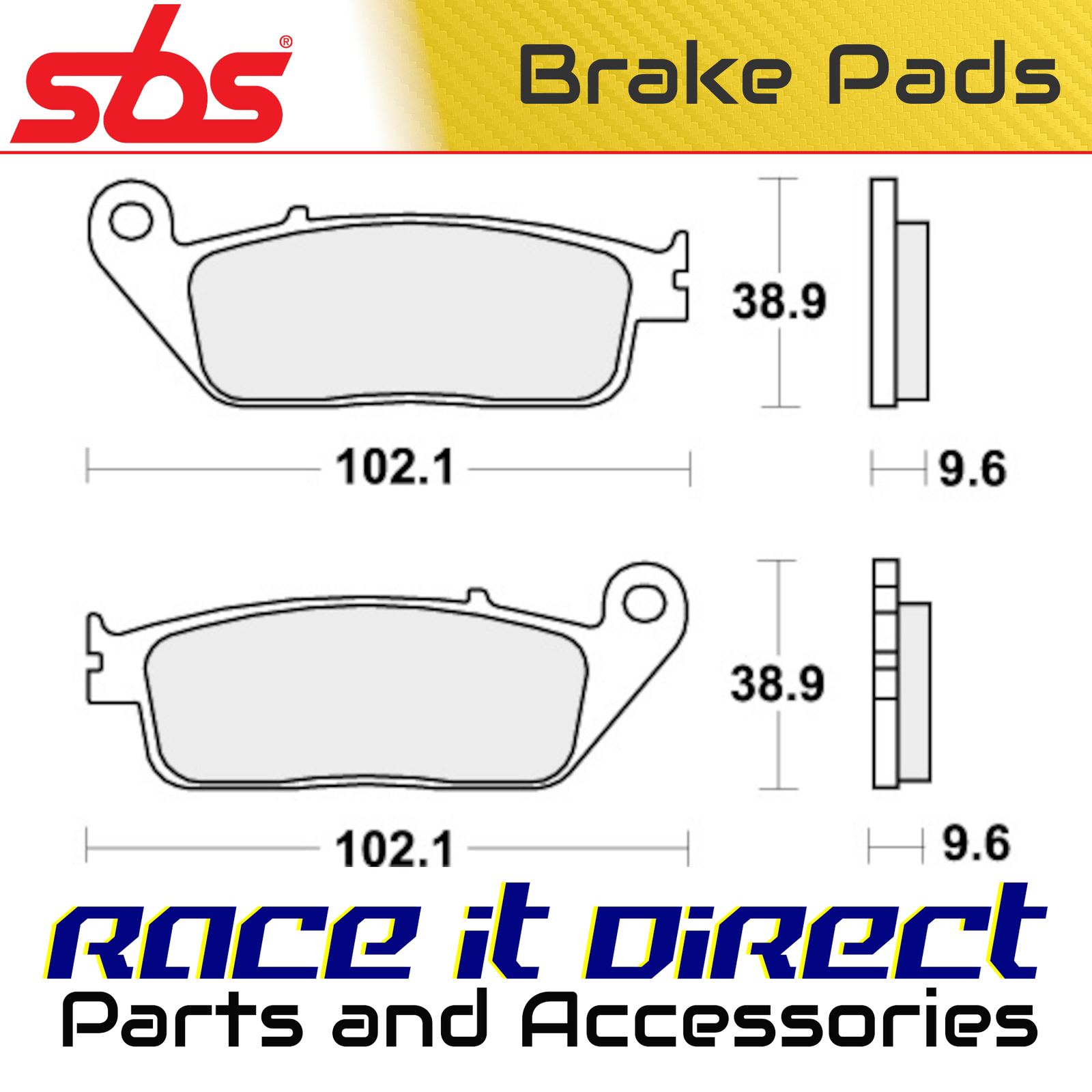 Brake Pads for VICTORY HAMMER S 1700 2014-2017 Rear Street SBS - Image 18