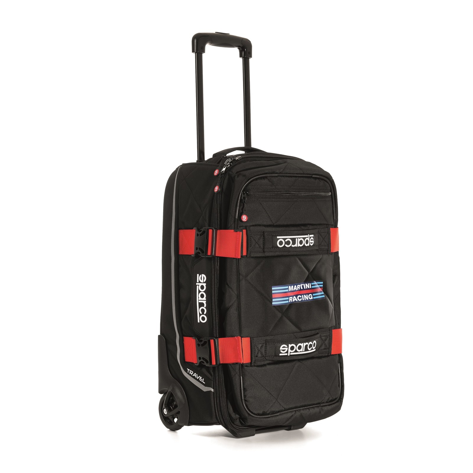 Sparco Motorsport Martini Racing Travel Kit Bag Racewear 55 Litre Red