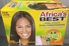 Africa's Best Herbal Intensive No-Lye Relaxer Cream Super Extra Virgin Olive Oil