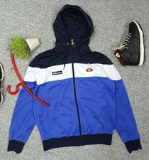 ELLESSE Caproni Hooded Track Jacket  Navy/Royal/White size S