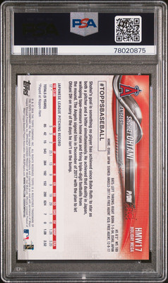 2018 TOPPS HOLIDAY #17 SHOHEI OHTANI ROOKIE RC PSA 10 | eBay