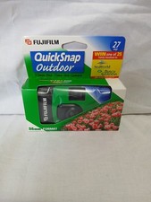 Vintage Fujifilm Quicksnap Outdoor 35mm Disposable Camera NEW Exp 2003-04 27exp.