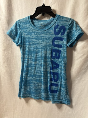 #ad #ad Heathered Blue Subaru T shirt Ladies Sz L WRX BRZ Legacy Outback Enthusiast $18.00