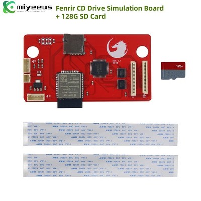 Fenrir CD Drive Simulation Board + 128G SD Card for Sega Saturn Game Consoles