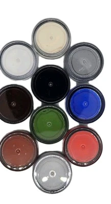 LUXURY LEATHER Lederfarbe Färben Set x9, Reparatur, Schrammen, Kratzer Leder Reparatur Farbe. 5ml