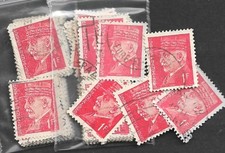 Lot 100 Timbres vrac YT 514 MI 521 Type Petain Hourriez 1f rouge  1941 1942