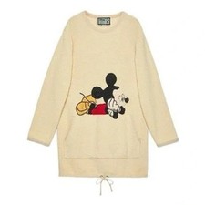 Disney x Gucci Mickey Mouse Wool Sweatshirt Dress XS Made in Italy XS/Small