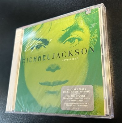 NEW FACTORY SEALED RARE GREEN COVER Michael Jackson - Invincible CD 2001 Epic