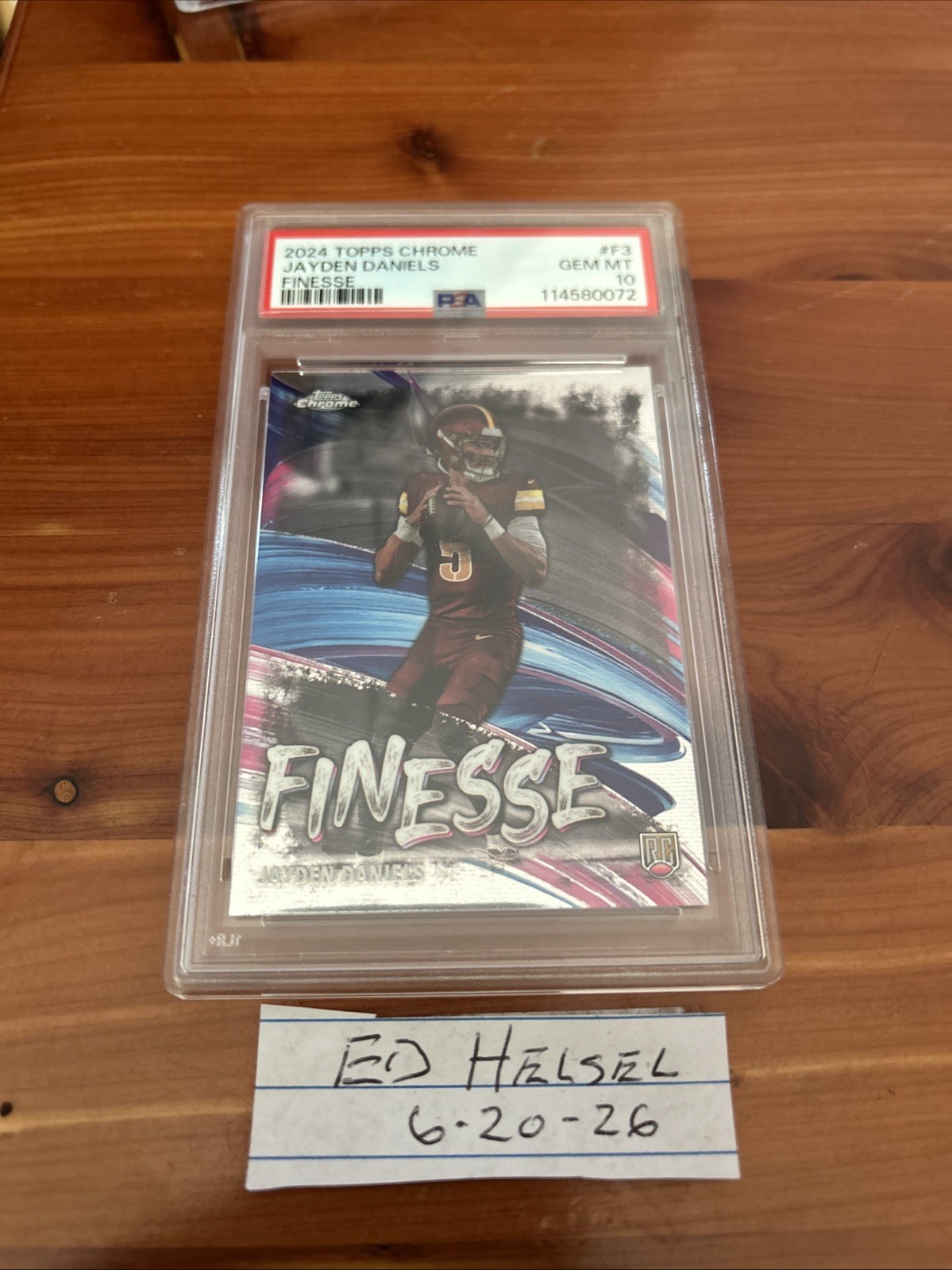Jayden Daniels Topps Chrome Finesse #F3 Base