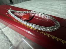 4 CTW Diamond Tennis Bracelet 14K White Gold ...