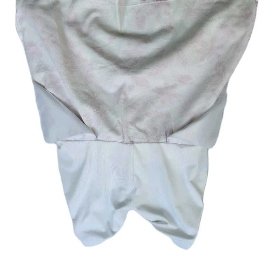 Preppy Lady Hagen Golf Skort Women’s 10 Pink Ribbon Floral White Stretch Pockets - Image 3 of 4