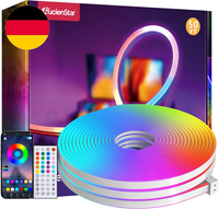 15M RGB LED Neon Strip, 24V IP65 Wasserdicht Led Streifen Mit Remote/App, Musik