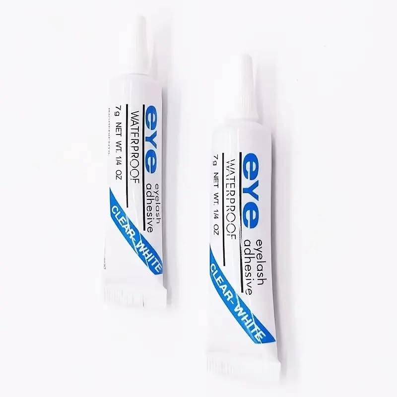 Uk Beauty Supplies Pack Of 2 Eyelash Glue - Strip Lash Adhesive, Strong Waterproof Clear Lash Glue For False Eyelashes And Strip Lashes, 7G Each - Ideal For Professional - Image 3