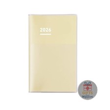 Kokuyo Jibun Techo 2026 Diary A5 Slim Butter Yellow Monthly Weekly Planner