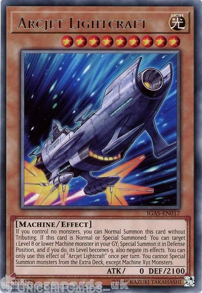IGAS-EN017 Arcjet Lightcraft Rare UNL Edition Mint YuGiOh Card
