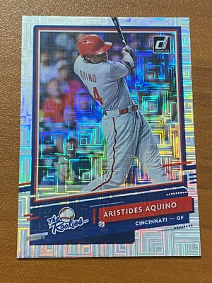 2020 Panini Donruss Baseball Vector Parallel Rookies Insert #4 Aristides AQUINO