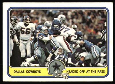 1981 Fleer Team Action Headed Off at the Pass #14 Dallas Cowboys L2