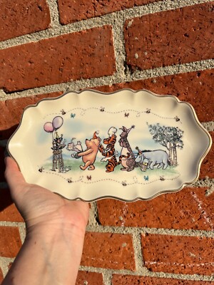 Lenox Vinnie the Pooh Birthday Brigade Candy Dish