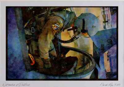 Air Force 396024 F 15E Strike Eagle And Pilot Watercolour Picture Ltd Ed A4