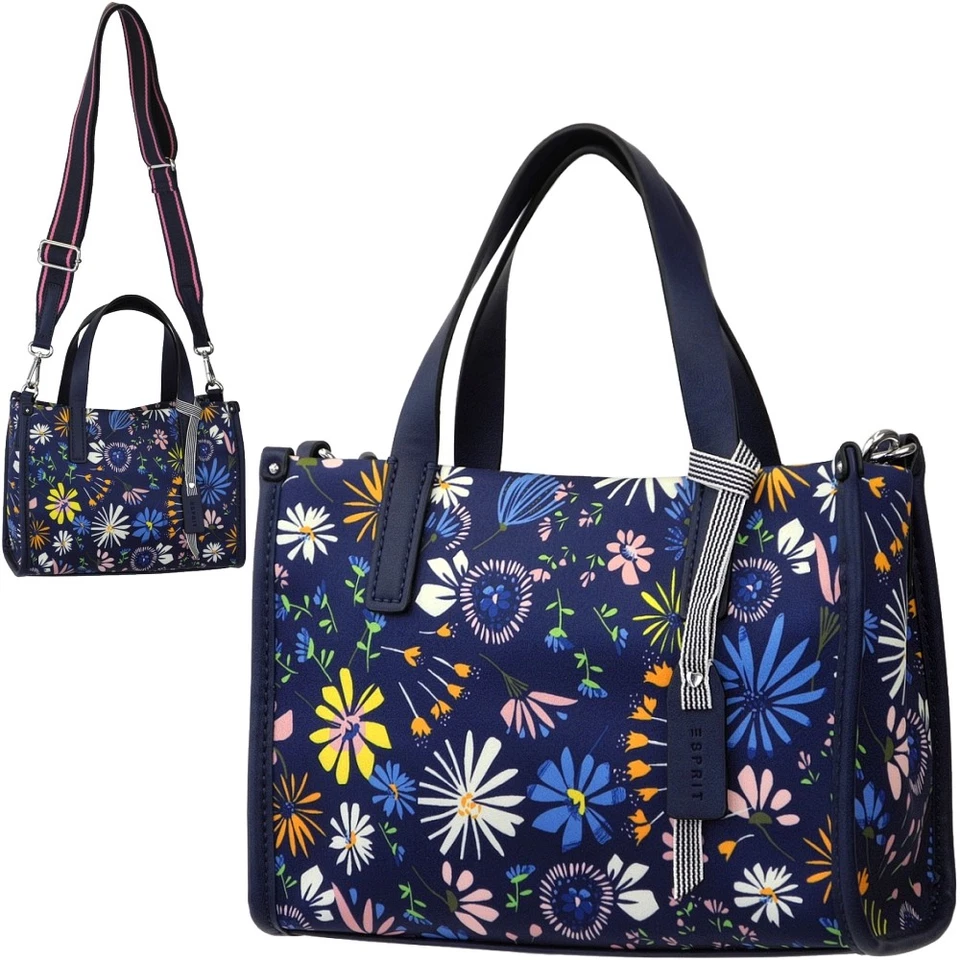 ESPRIT Damen Tasche, Stoff schaumig flauschig, Handtasche, Schultergurt breit