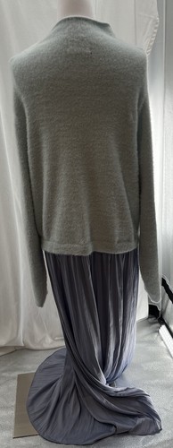Maxi Vestido Anthropologie Para Mujer Talla Grande 3X Azul Suéter Gasa Girlcore Nuevo - Imagen 3 de 14