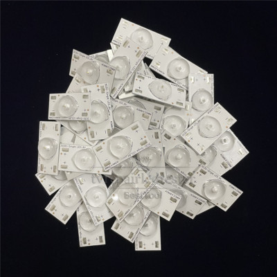 100pcs 6V LED Lamp Beads Aluminum Substrate with Solder Point for TV Repair