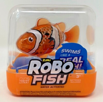 Zuru Robo Alive Fish Orange Swims Like a Real Fish (Batteries Included)