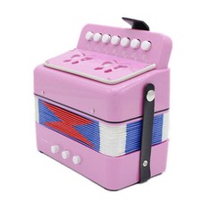 D  Luca Child Button Accordion Pink