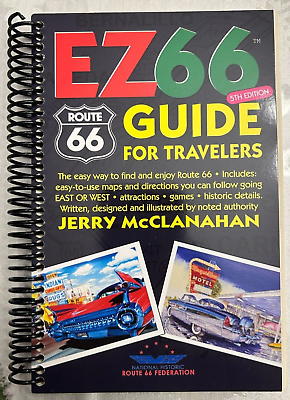 #ad #ad ROUTE 66 EZ GUIDE for Travelers 5th Edition NEW Turn by Turn Directions $29.39